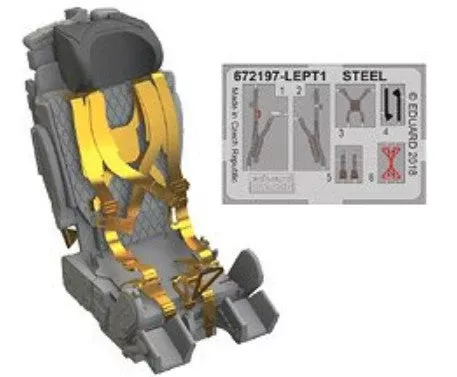 Eduard 672197 1/72 Aircraft- MiG21MF Ejection Seat for EDU (Photo-Etch & Resin)