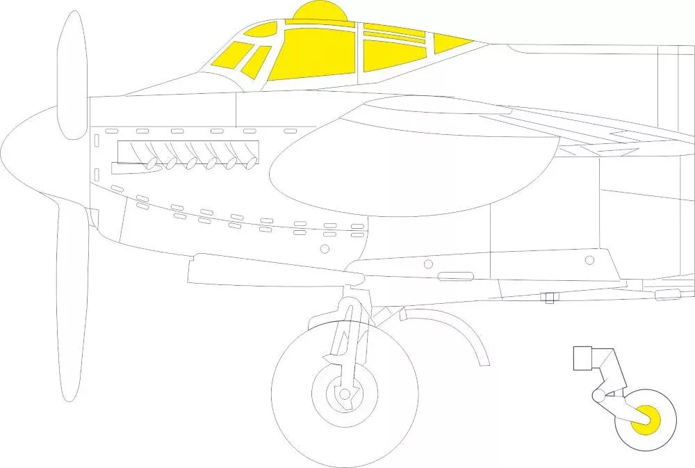 Eduard CX649 1/72 Mask Aircraft- Mosquito PR XVI for ARX