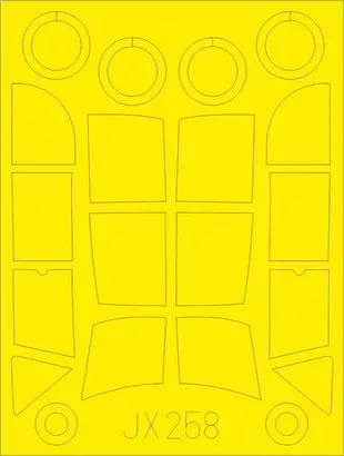Eduard JX258 1/32 Mask Aircraft- Bf108 for EDU(D)