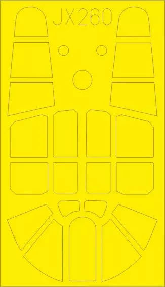 Eduard JX260 1/32 Mask Aircraft- P40E for TSM