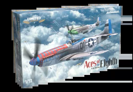Eduard - P-51D Mustang 'Aces of the Eighth' Dual Combo [Limited Edition} (1/72 Scale) Plastic Aircraft Model Kit