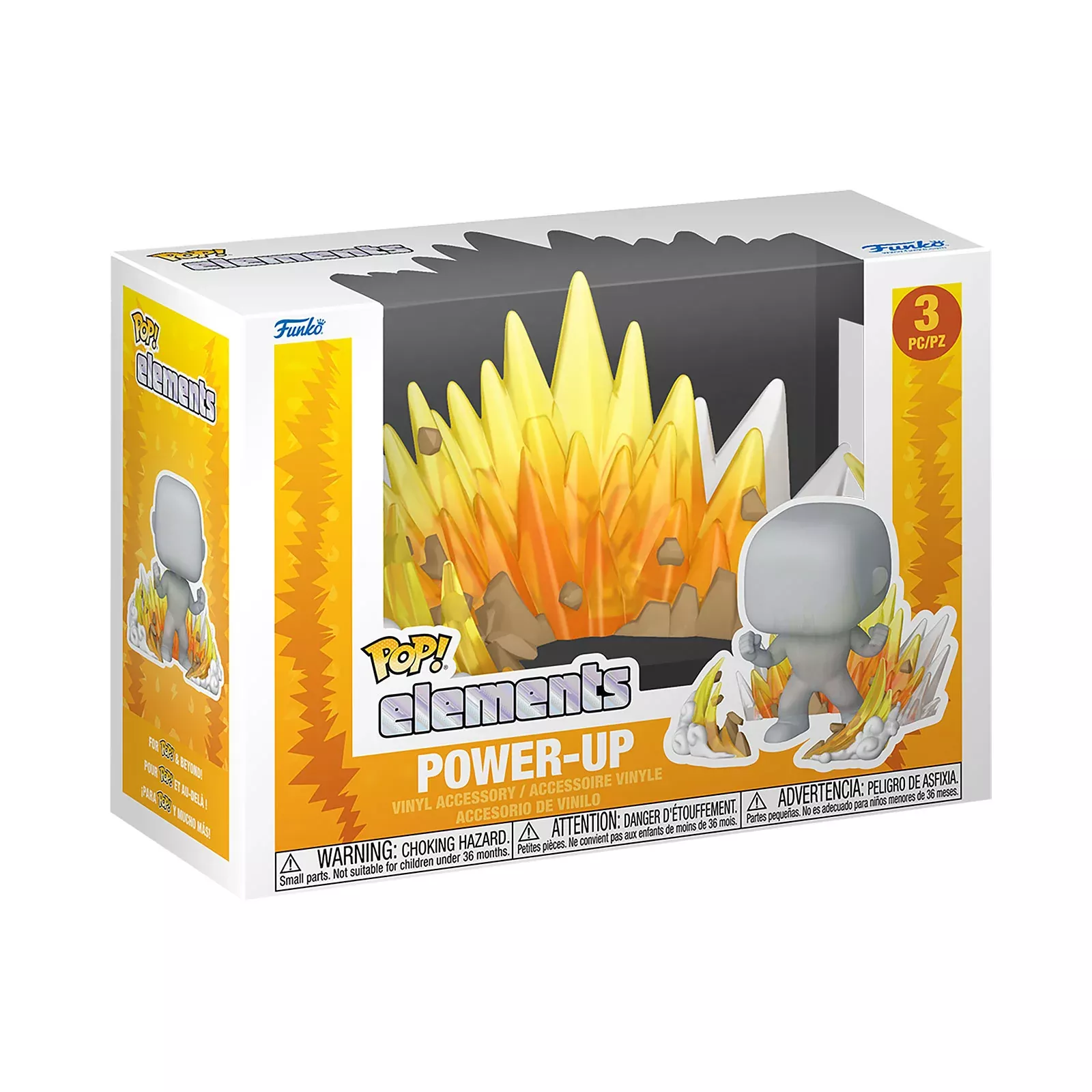 Elements - Power Up Yellow Funko Pop Figure Diorama