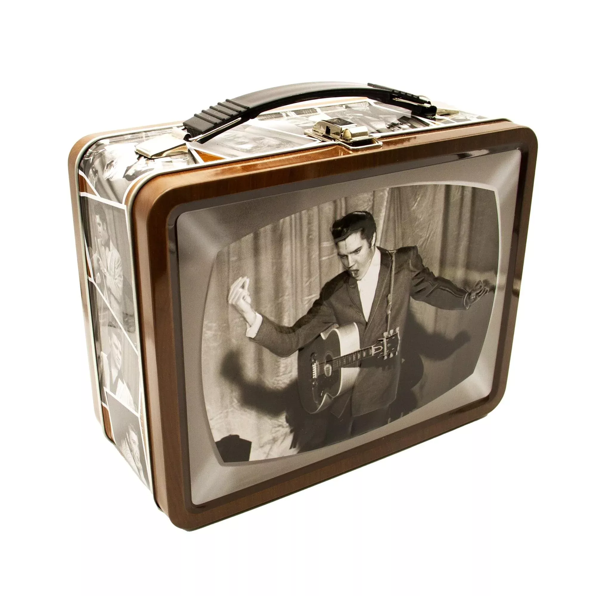 Elvis Presley TV Embossed Tin Fun Box