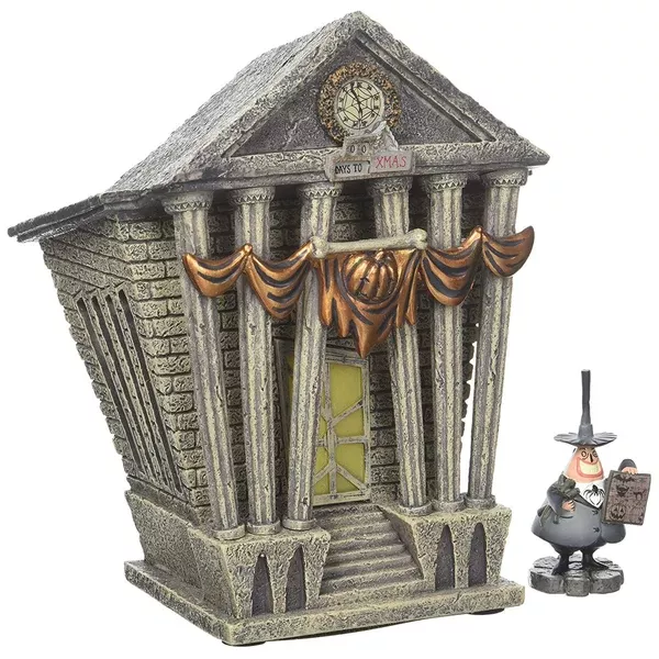 Enesco Nightmare Before Christmas Halloween Town City Hall Set