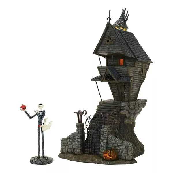 Enesco Nightmare Before Christmas Jack Skellington's House Set