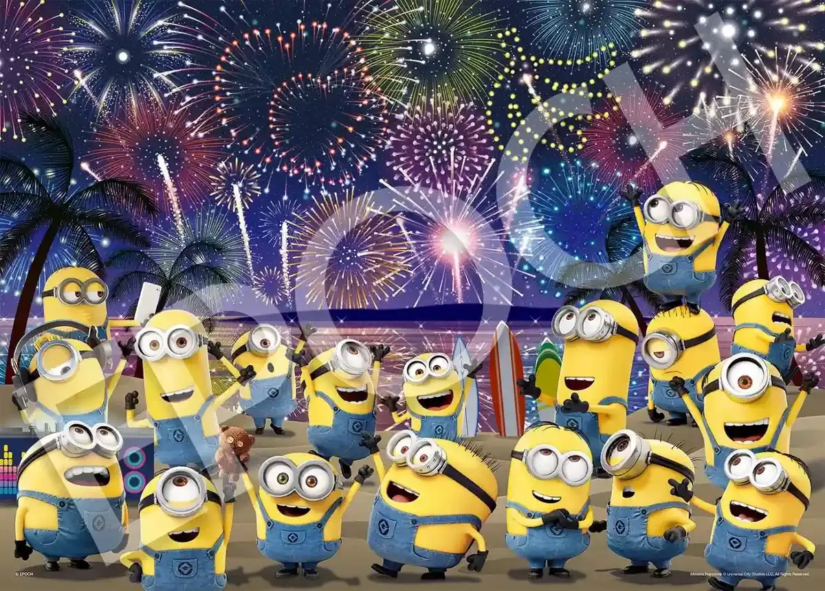 EPOCH 06-516S Jigsaw Puzzle Minions Fireworks Display 500 Pieces