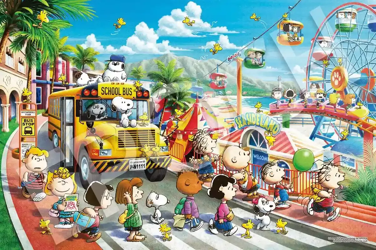EPOCH 12-518S Jigsaw Puzzle Peanuts Snoopy Sea Side Land 1000 Pieces