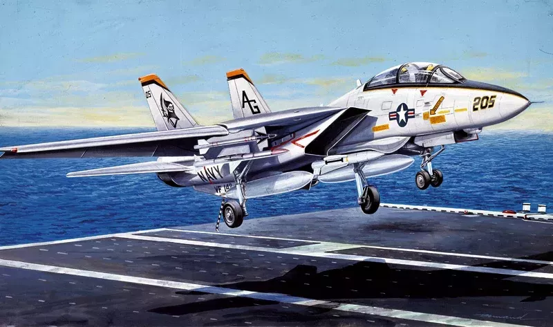 F – 14 A TOMCAT (1/72nd Scale) Plastic Military Aircraft Kit