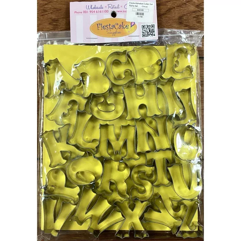 Fiesta Cookie Cutter Set Alphabet Circus