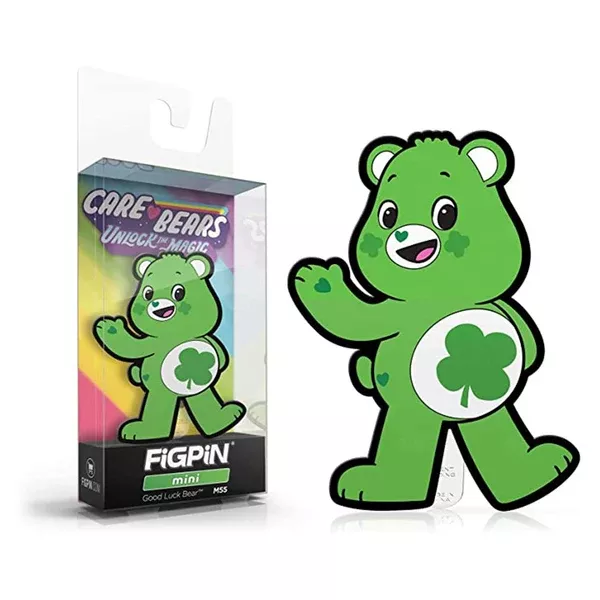 Figpin Mini Care Bears Unlock Magic Good Luck Bear Collectible Pin #M55