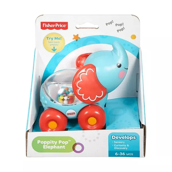 Fisher Price Develops Rattle Poppity Pop Elephant