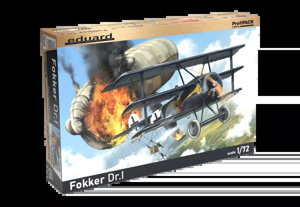Fokker Dr.I (1/72 Scale) Airplane Model Kit