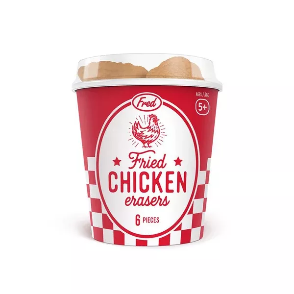 FRED Fried Chicken Erasers 6 Piece Set