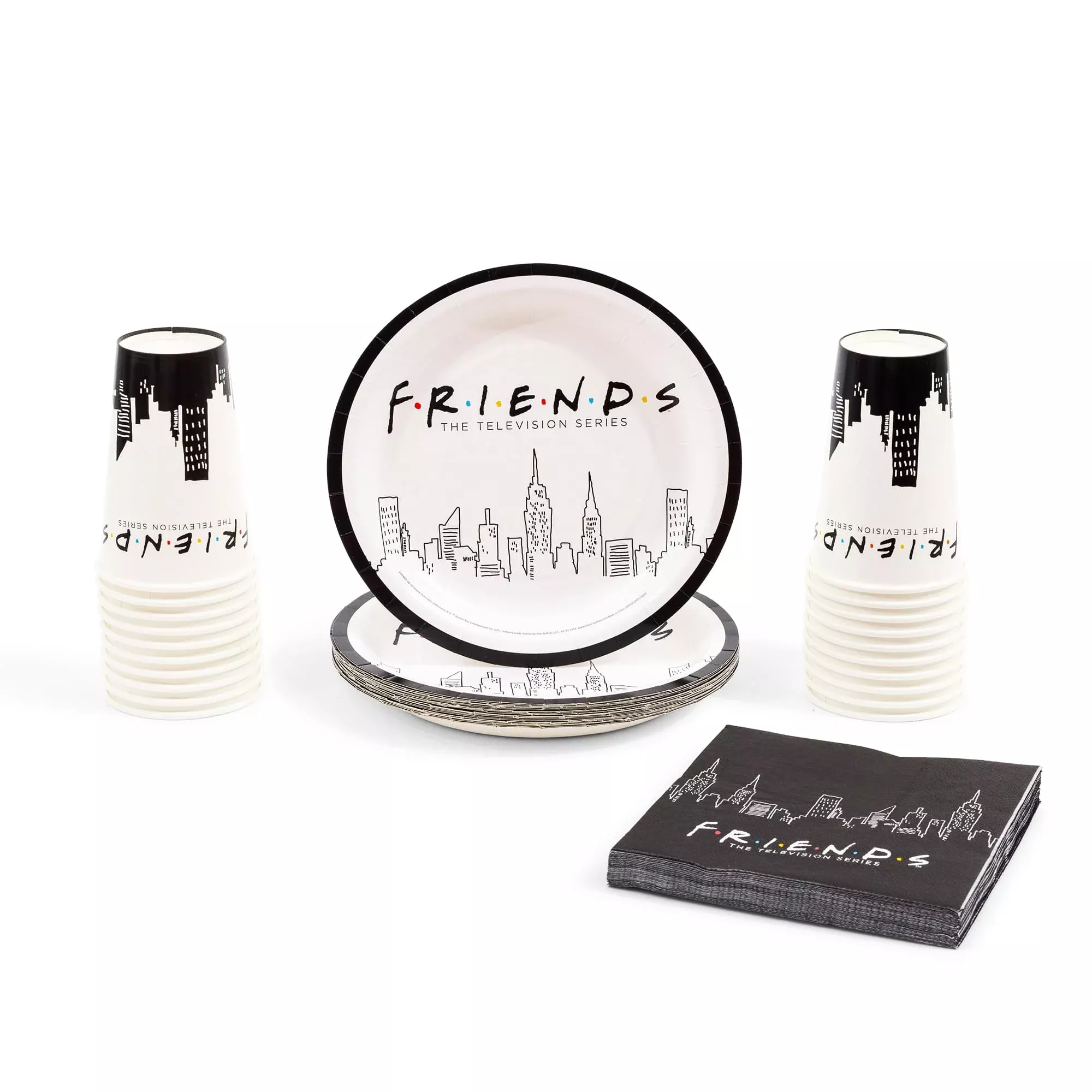 Friends New York City Skyline 60-Piece Party Tableware Set