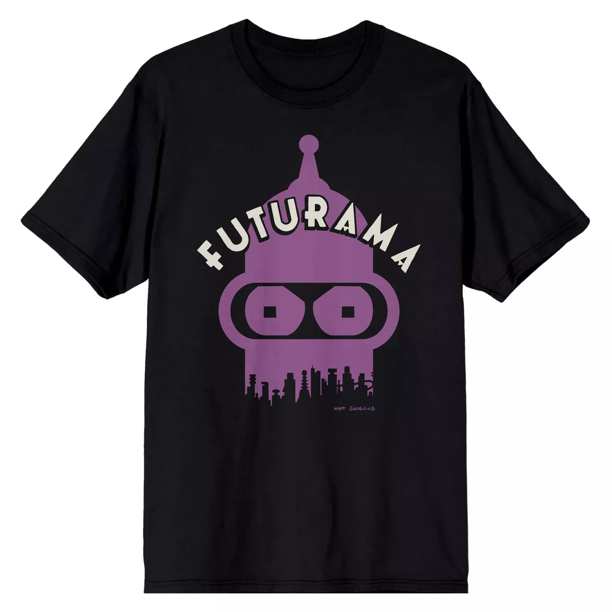 Futurama Bender Cityscape T-Shirt