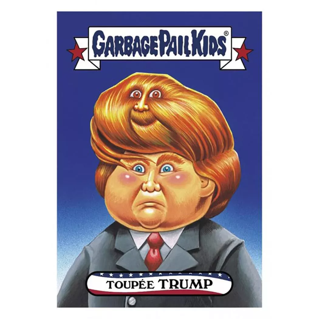 Garbage Pail Kids Disg-Race To The White House Toupee Trump #29