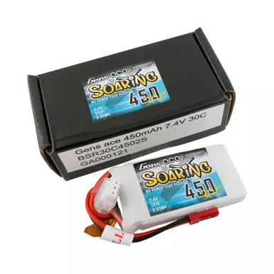 Gens-Ace # GA0450-2S30-S 450mAh 2S 7.4v 30C