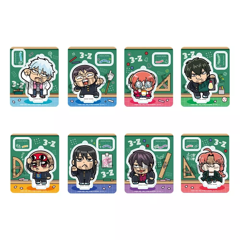 Gintama Acrylic Figure 3-Z Ginpachi Sensei x Okawabukubu the Youth 6cm Display (8)