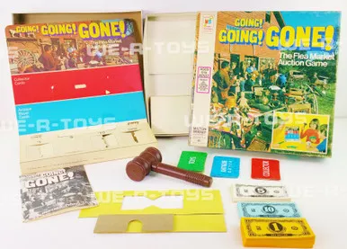 Going! Going! Gone! The Flea Market Auction Game 4621 Milton Bradley 1975 USED