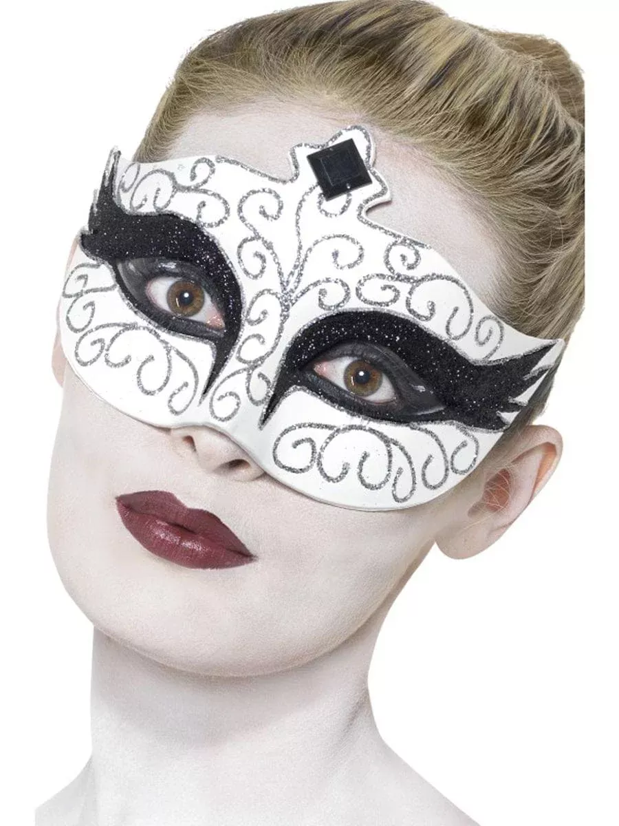 Gothic Swan Masquerade Adult Costume Eyemask
