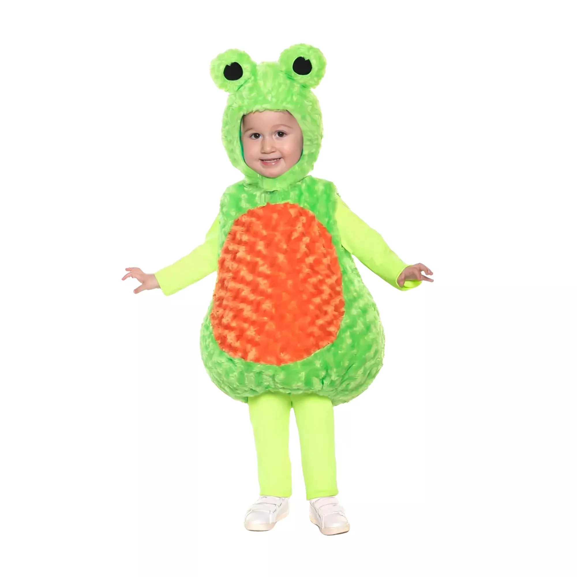 Green Tree Frog Plush Baby Costume With Hood
