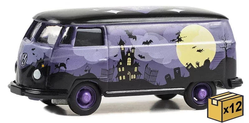 Greenlight 30481-CASE 1/64 Scale Halloween 2024 - Volkswagen Type 2 Panel Van