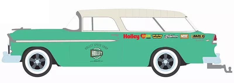 Greenlight 36040-A 1/64 Scale Holley Speed Shop - 1955 Chevrolet Nomad Estate