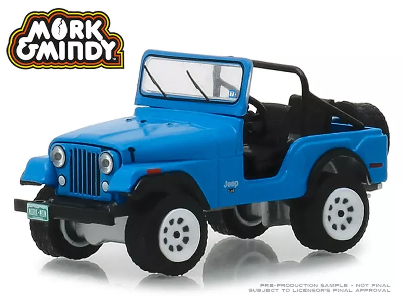 Greenlight 44830-A 1/64 Scale 1972 Jeep CJ-5 - Mork and Mindy TV