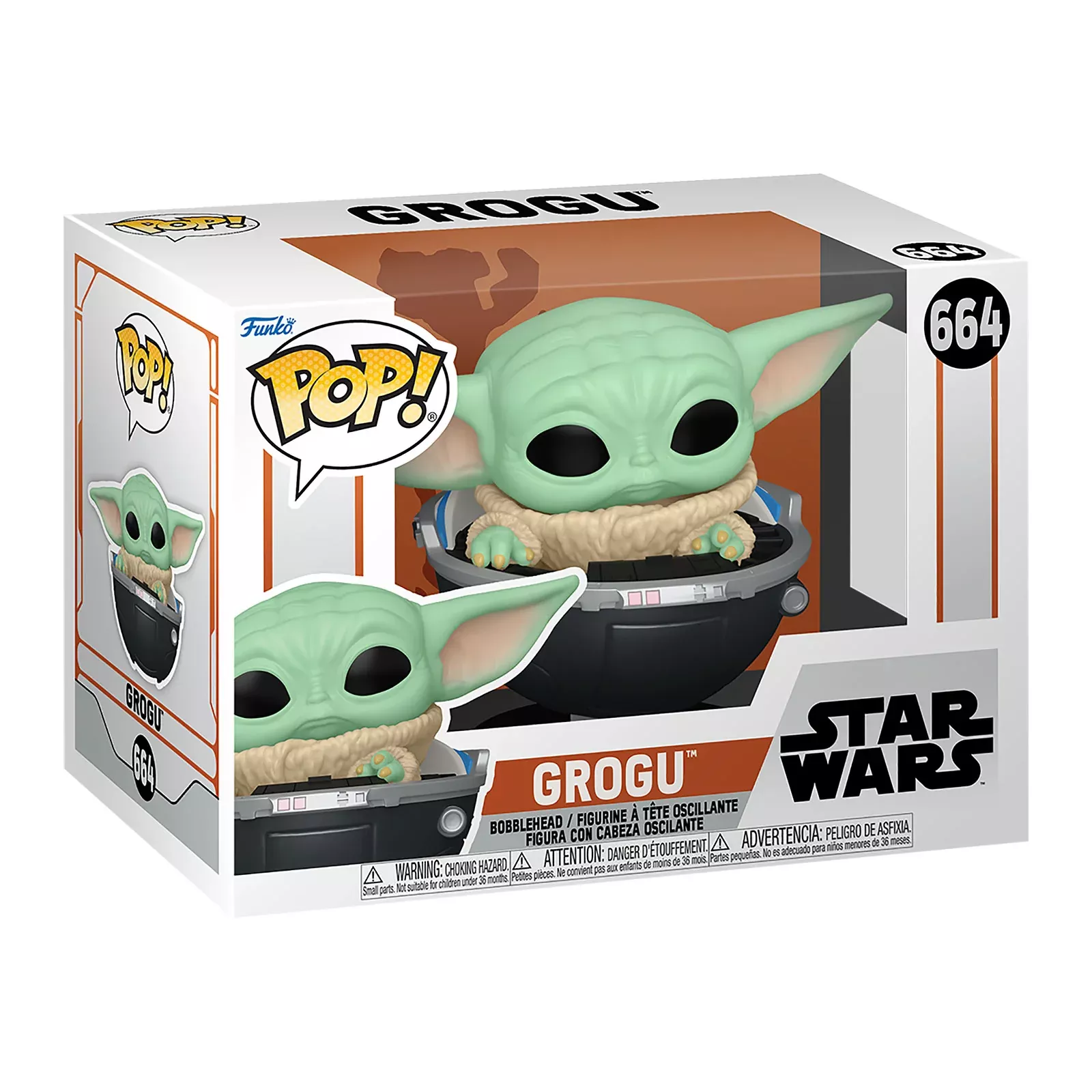 Grogu in Pram Funko Pop Bobblehead Figure - Star Wars The Mandalorian