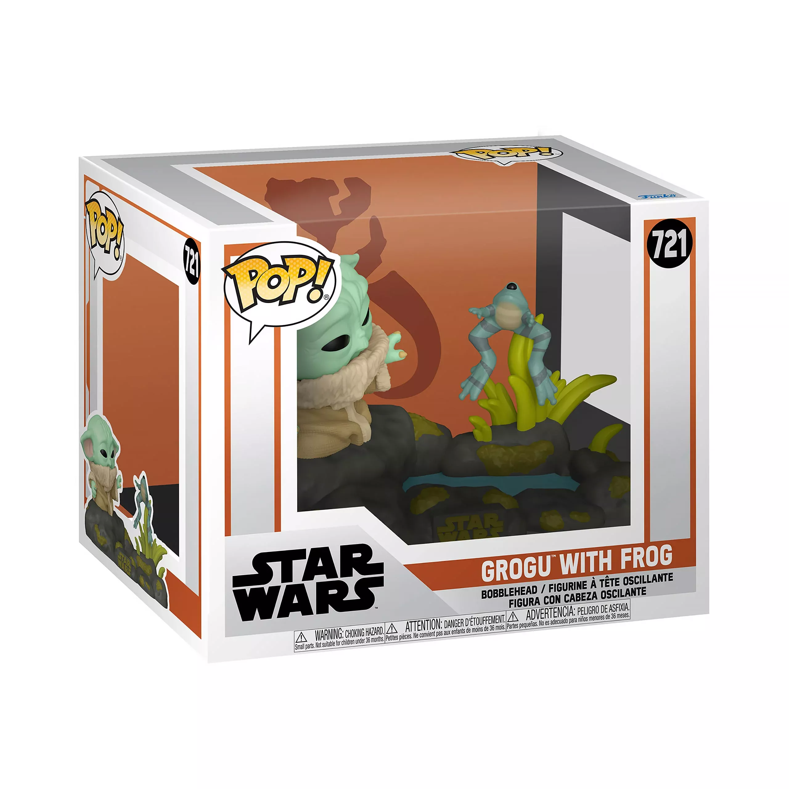 Grogu with frog Funko Pop Figure - Star Wars The Mandalorian