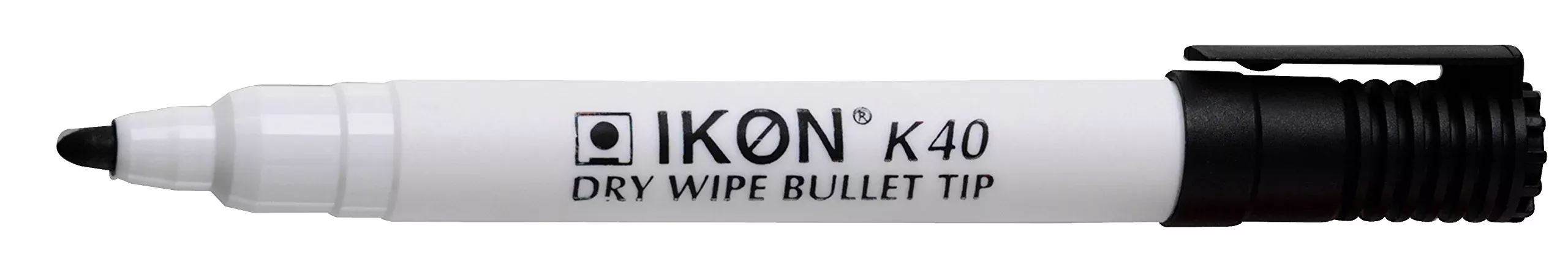 Hainenko Value Bullet Tip Dry Wipe Marker - Black - Pack of 10