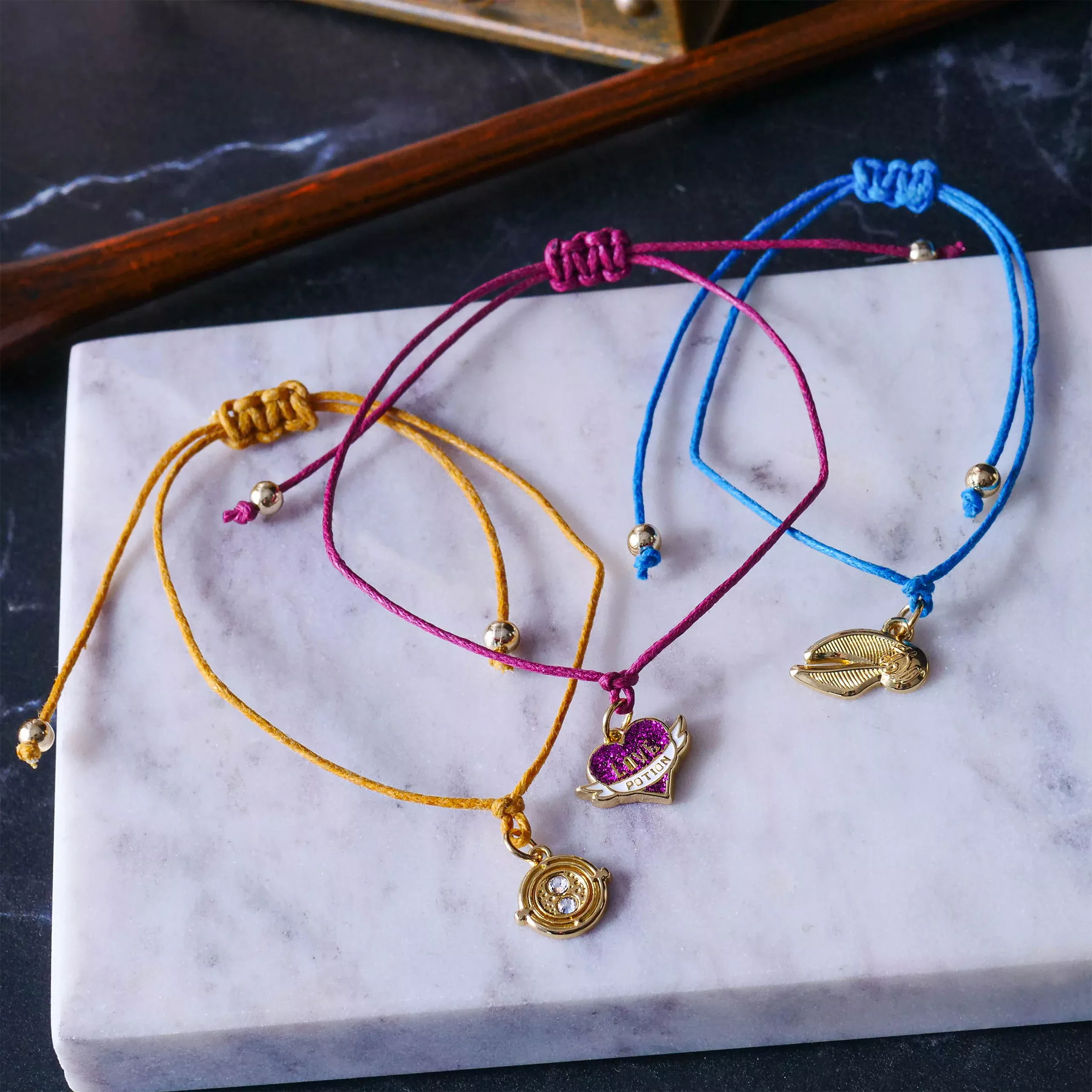 Harry Potter - Bracelet Set of 3 with Charms