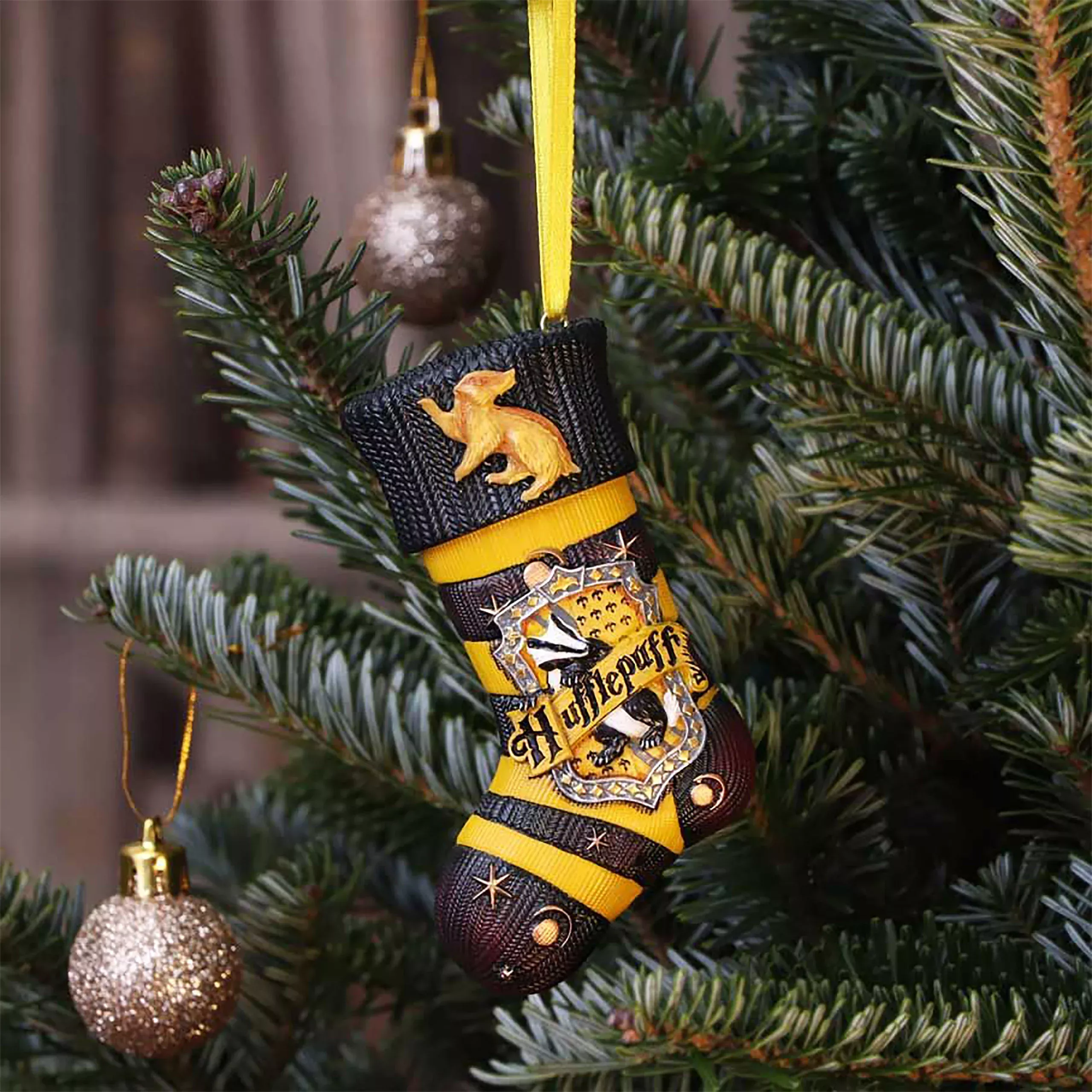 Harry Potter - Hufflepuff Stocking Christmas Tree Ornament