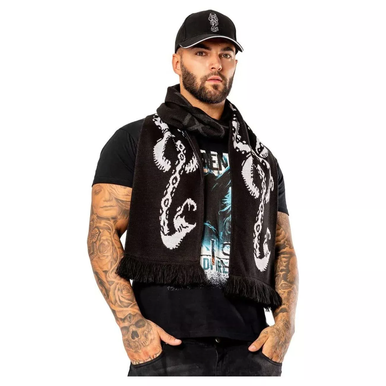 Harry Potter Scarf Dark Arts Spell Long Length Black