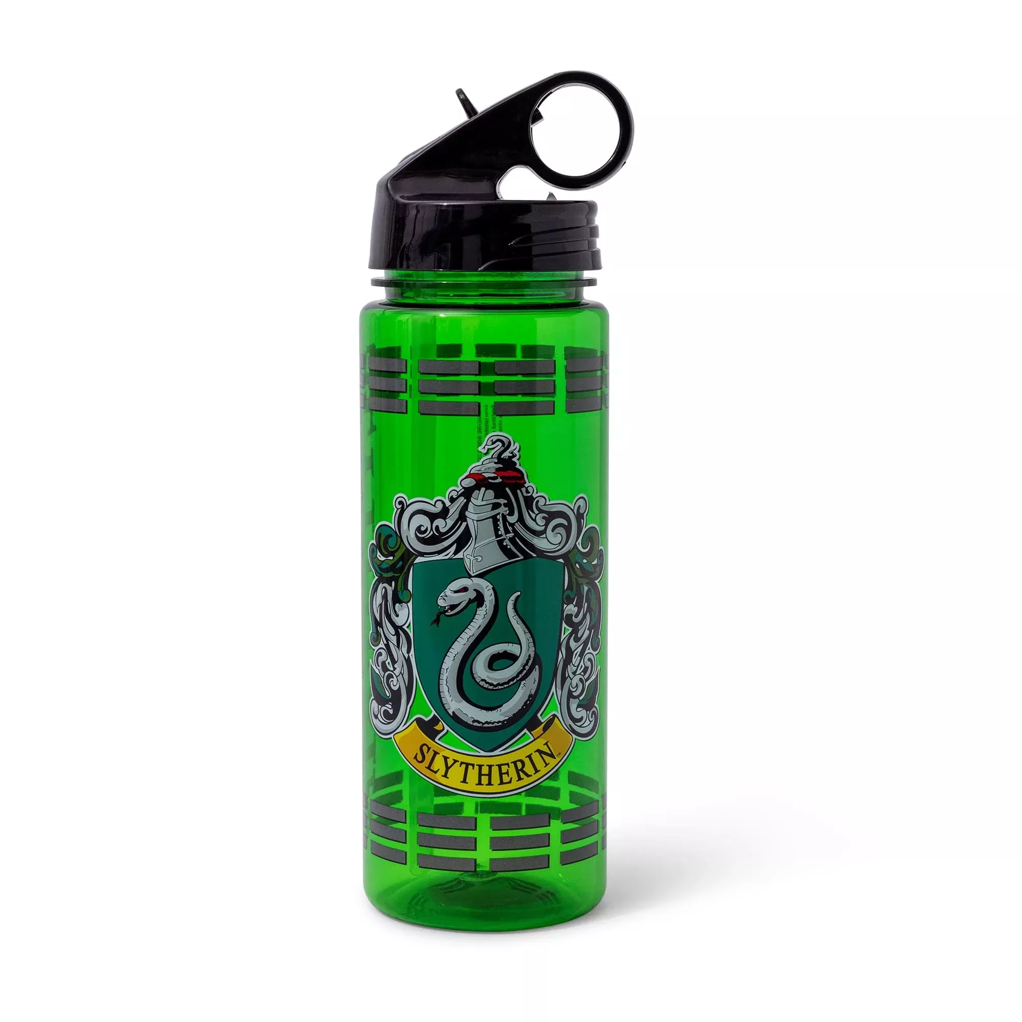 Harry Potter Slytherin Crest Water Bottle With Handle Lid | Holds 20 Ounces
