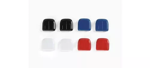 Herpa 52214 HO Scale Semi-Tractor Air Conditioning Units pkg(8) -- 2 Each Red, White, Blue & Black
