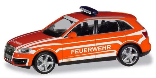 Herpa 94696 HO Scale Audi Q5 SUV - Assembled -- Fire Chief (orange, white, German Lettering)
