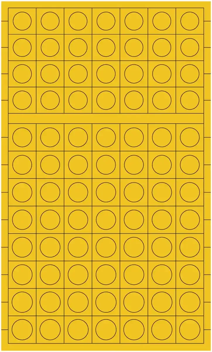 HIQPARTS Circle Masking Sticker 3L