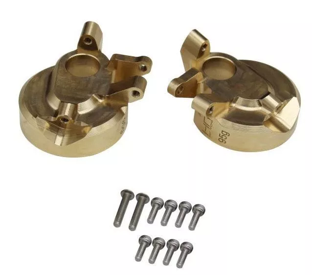 HOT RACING 132g Brass Currie F9 Portal Steering Knuckle AXIAL SCX10 III