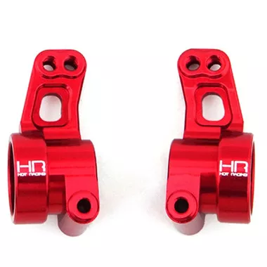 Hot Racing Aluminum Rear Hubs Red : Arrma 2wd