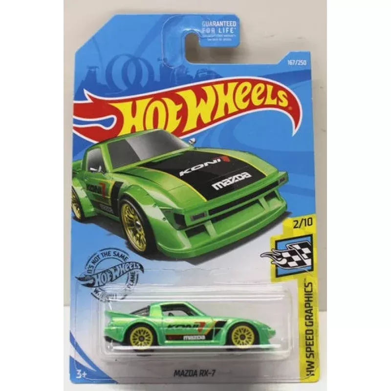 Hot Wheels 2019 HW Speed Graphics 2/10 Mazda RX-7 167/250 Green