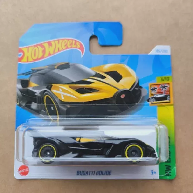 HOT WHEELS 2024 short card HW EXOTICS BUGATTI BOLIDE BLACK YELLOW 3/10
