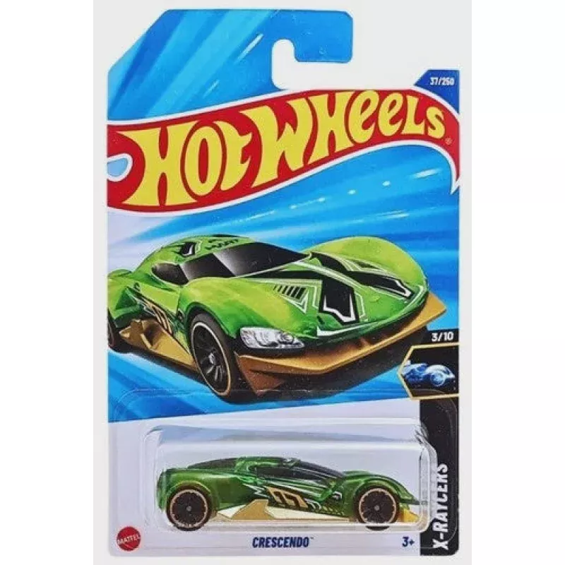 HOT WHEELS 37/250 CRESCENDO 3/10 X-RAYCERS (GREEN)
