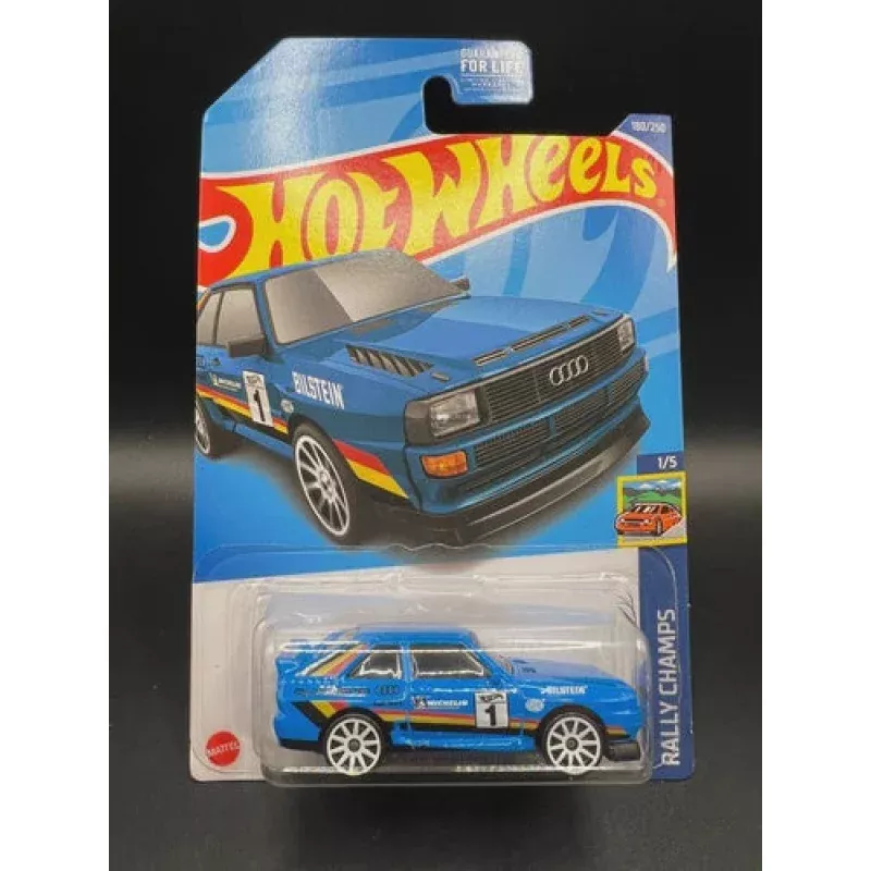 Hot Wheels 84 Audi Sport Quattro Blue Rally Champs 1/5 #180 2022
