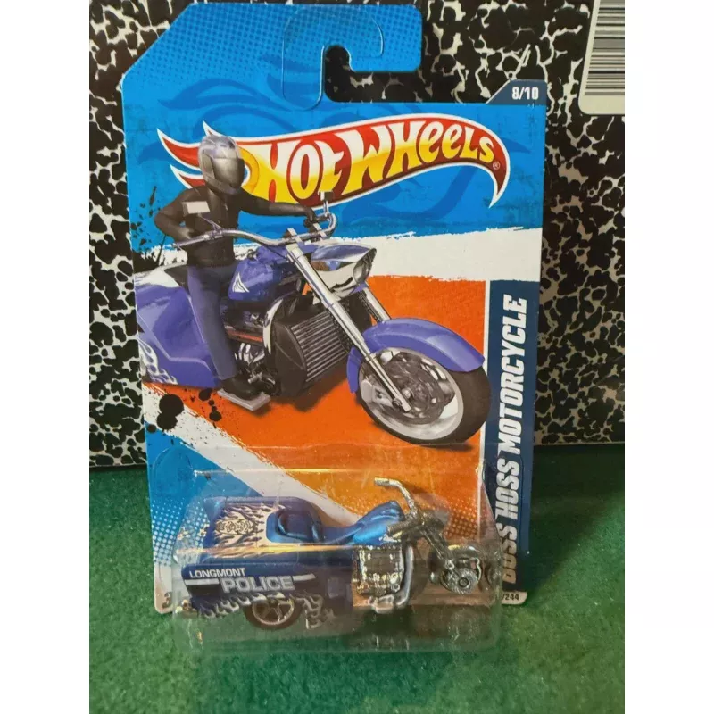 hot wheels boss hoss motorcycle blue