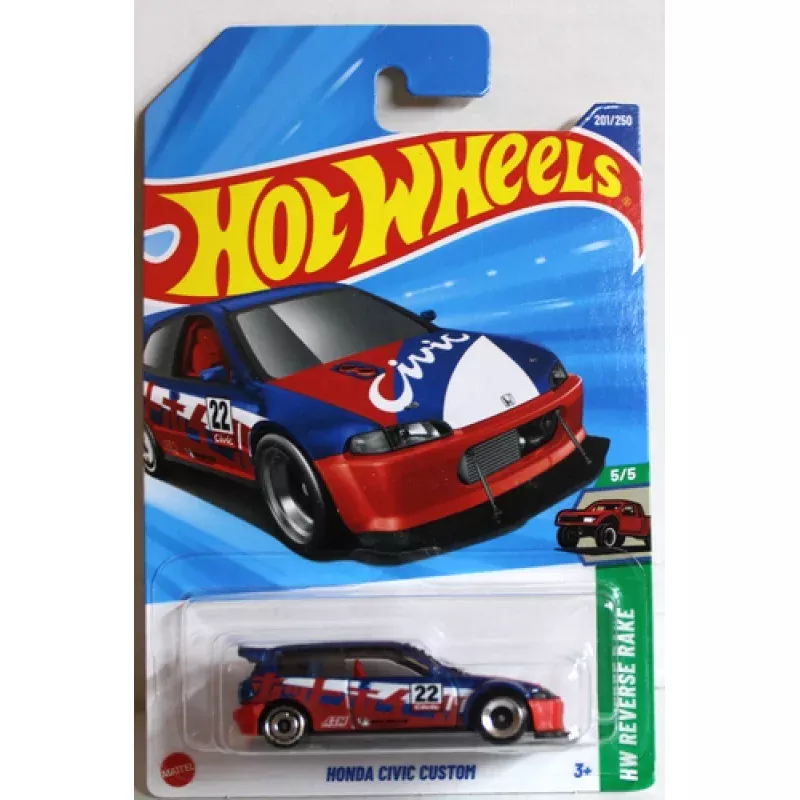 hot wheels honda civic custom hw reverse rake