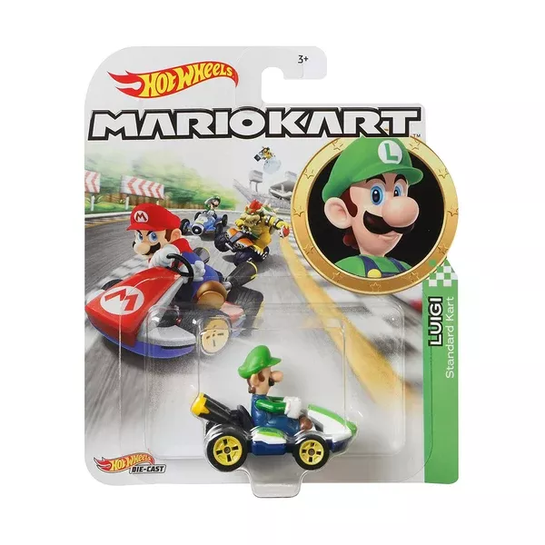 Hot Wheels Mario Kart Luigi Standard Kart