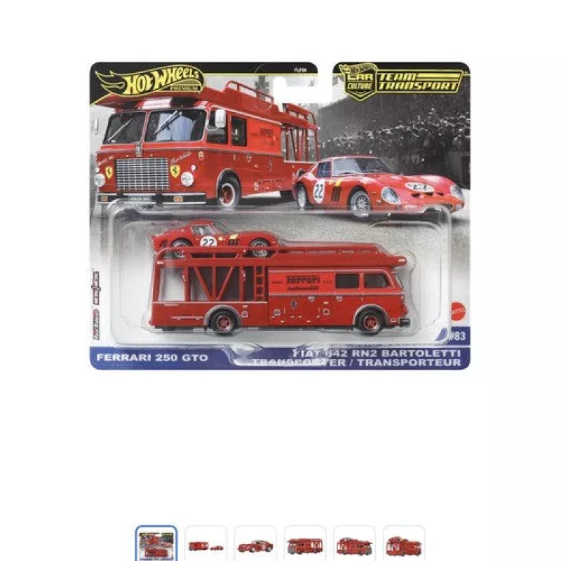 Hot Wheels Team Transport Ferrari 250 GTO & Fiat 642 RN2 Bartoletti