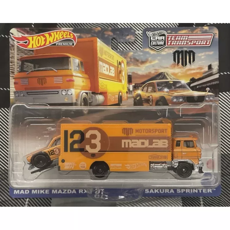 hot wheels team transport mad mike rx3 gt sakura sprinter #58