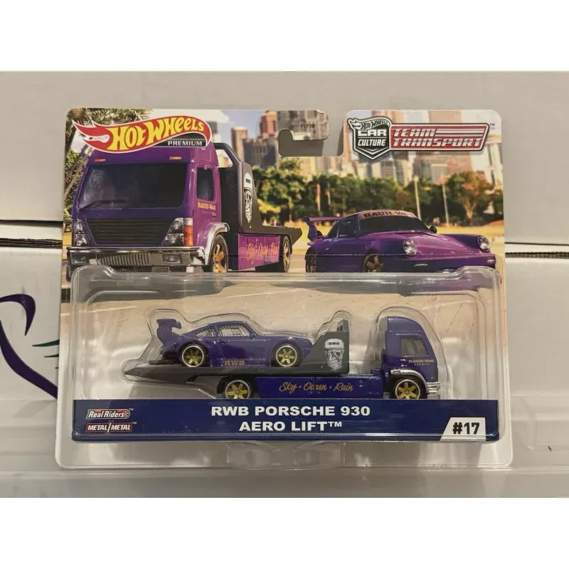 hot wheels team transport rwb porsche 930 aero lift #17
